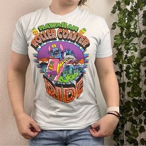 Disney Lilo and Stitch "Hawaiian Roller Coaster Ride" Tee Shirt